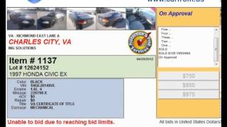 Cars for Sale at Richmond Auto Auction