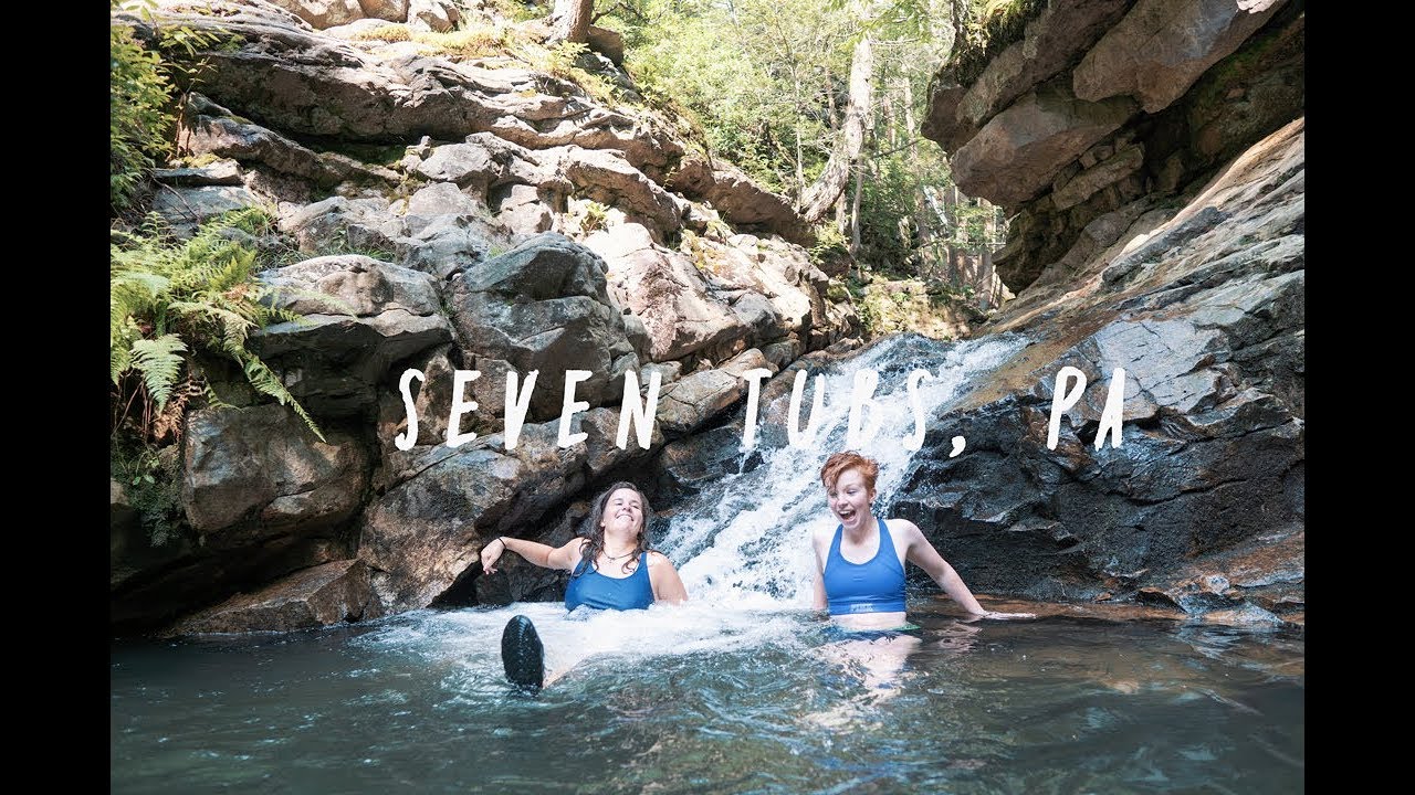 Swimming in NATURAL WATERSLIDES at Seven Tubs!! YouTube