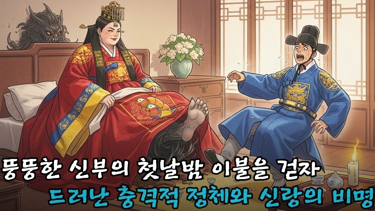 뚱뚱한 신부와의 첫날밤 이불을 걷어치우자 드러난 충격적인 정체와 신랑의 비명 | 야담 | 반전 | 미스터리 | 실화