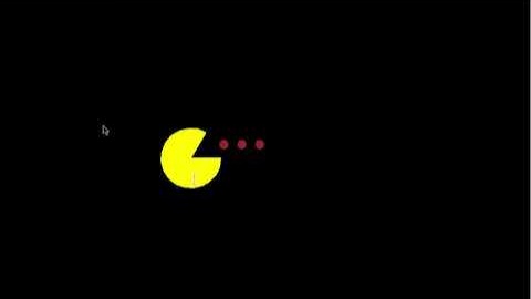Pac-man animation with Python (on repl.it)