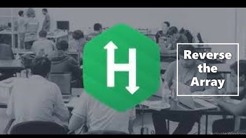 Hackerrank Solution | Array DS | Reverse the Array | java