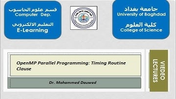 Parallel Programming: Timing Routine Clause