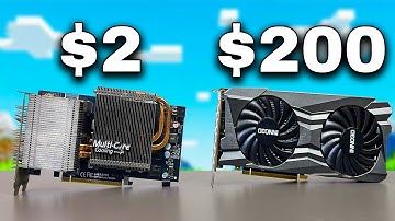 Playing Minecraft on a $2 vs $200 GPU!