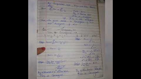 #Solution of Ex- 4.1 (Unit 3) (#Infinite Series continued) #BSC #BA 2nd yr 4th sem #NET