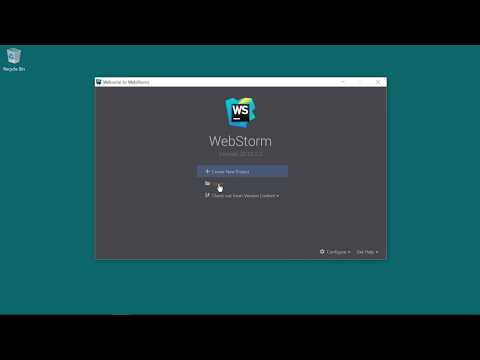 Node.js mini-project in WebStorm