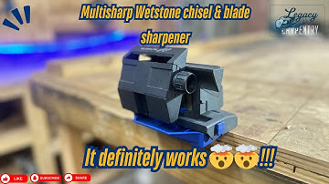 How to use Multisharp wetstone chisel and blade sharpener