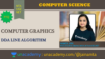 NTA UGC NET CS | COMPUTER GRAPHICS | DDA LINE ALGORITHM| CRACK NTA UGC NET/JRF 2020-21 | NAMITA JAIN