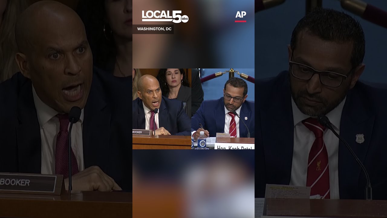 FBI S Patel And Sen Booker Get In A Shouting Match At Senate Hearing