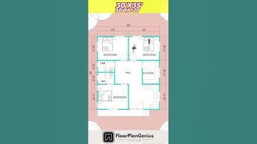 25 x 30 | 3 BEDROOM | 750 SQFT plan home design best plan in small area.