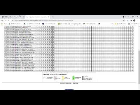 SEQUÊNCIA DO VÍDEO - Portal SIGEduc   Sistema Integrado de Gestão da Educação 2021 08 19