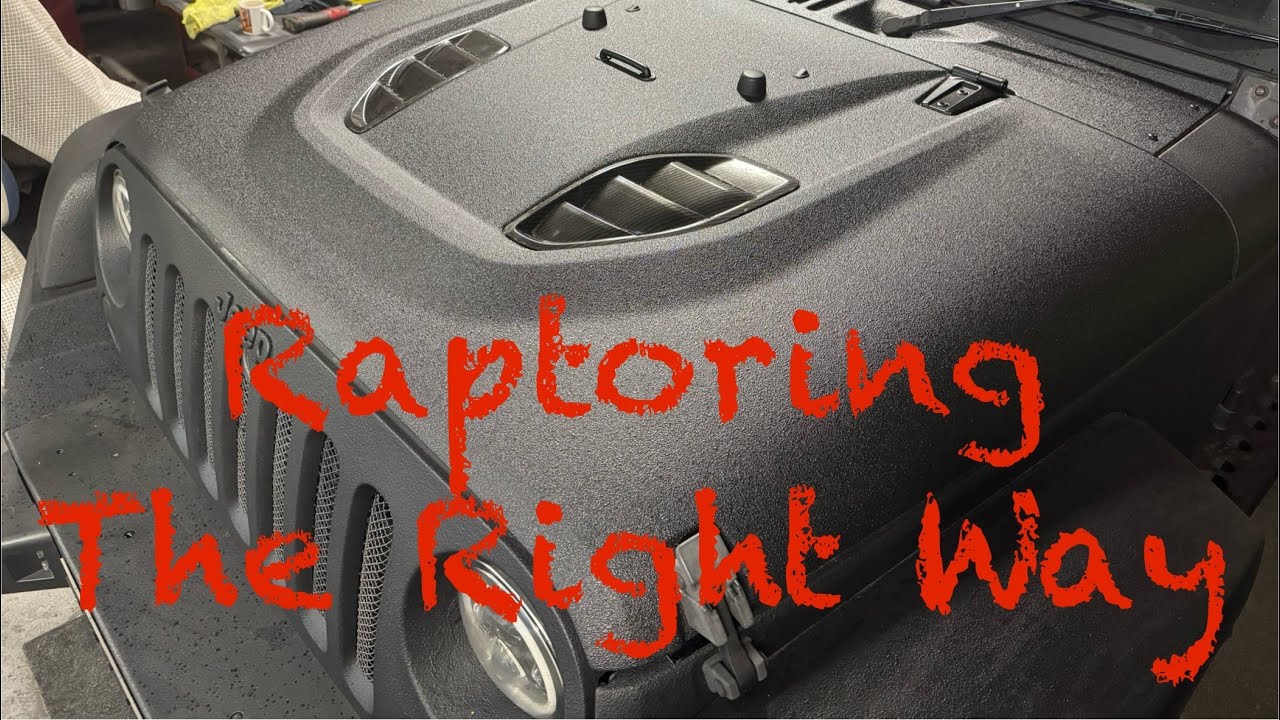 Custom Raptor R Paint How to prep & paint with Raptor - YouTube