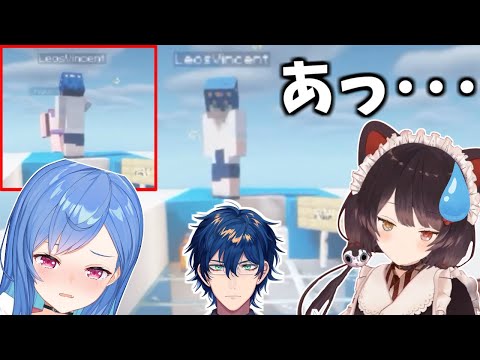 レオスが西園チグサを突き落とす決定的瞬間に出くわし気まずくなる戌亥　各視点まとめ【にじさんじ/切り抜き】
