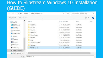 How to Slipstream Windows 10 Installation