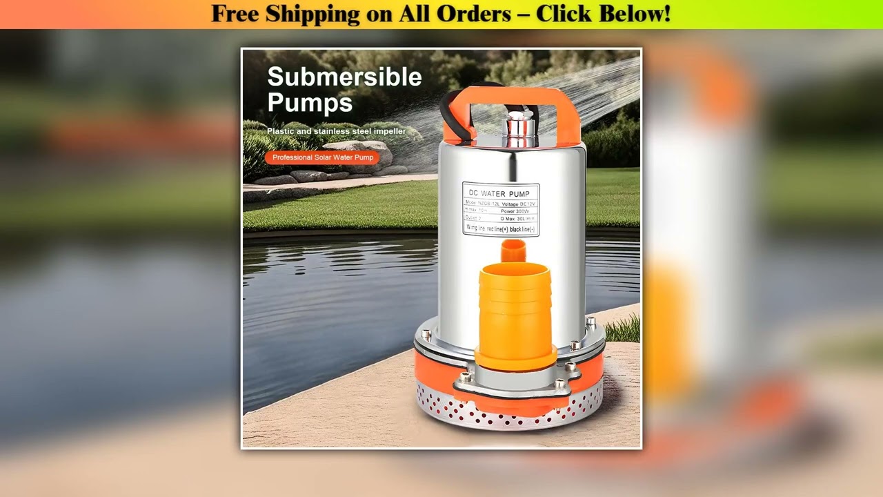 12V/24V DC Submersible Pumps 2 inch Solar Water Pump High Head High Flow Solar Water Pump Home