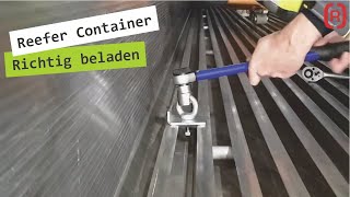 [R] Reefer Container  Anwendung mit flexiblem Zurrpunkt