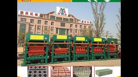 QT5 20 Good quality Hydraulic Block Machine working in Nigeria