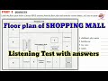 Floor plan of shopping mall ielts listening test  latest listening test