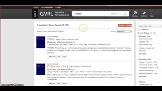 How to Search Gale Virtual Reference Library