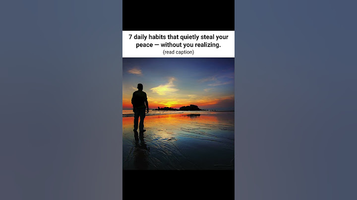 7 daily habits that quietly steal your peace — without you realizing.