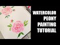 Easy Watercolor Peony - You've got this!