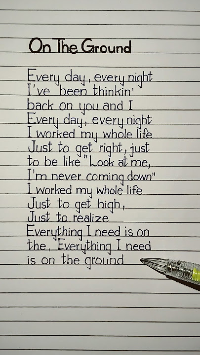 rosé - on the ground lyrics | #rosé #ontheground #blackpink #lyrics