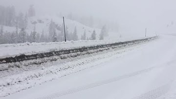 Raw Video: Interstate 80 Closed At Donner Summit