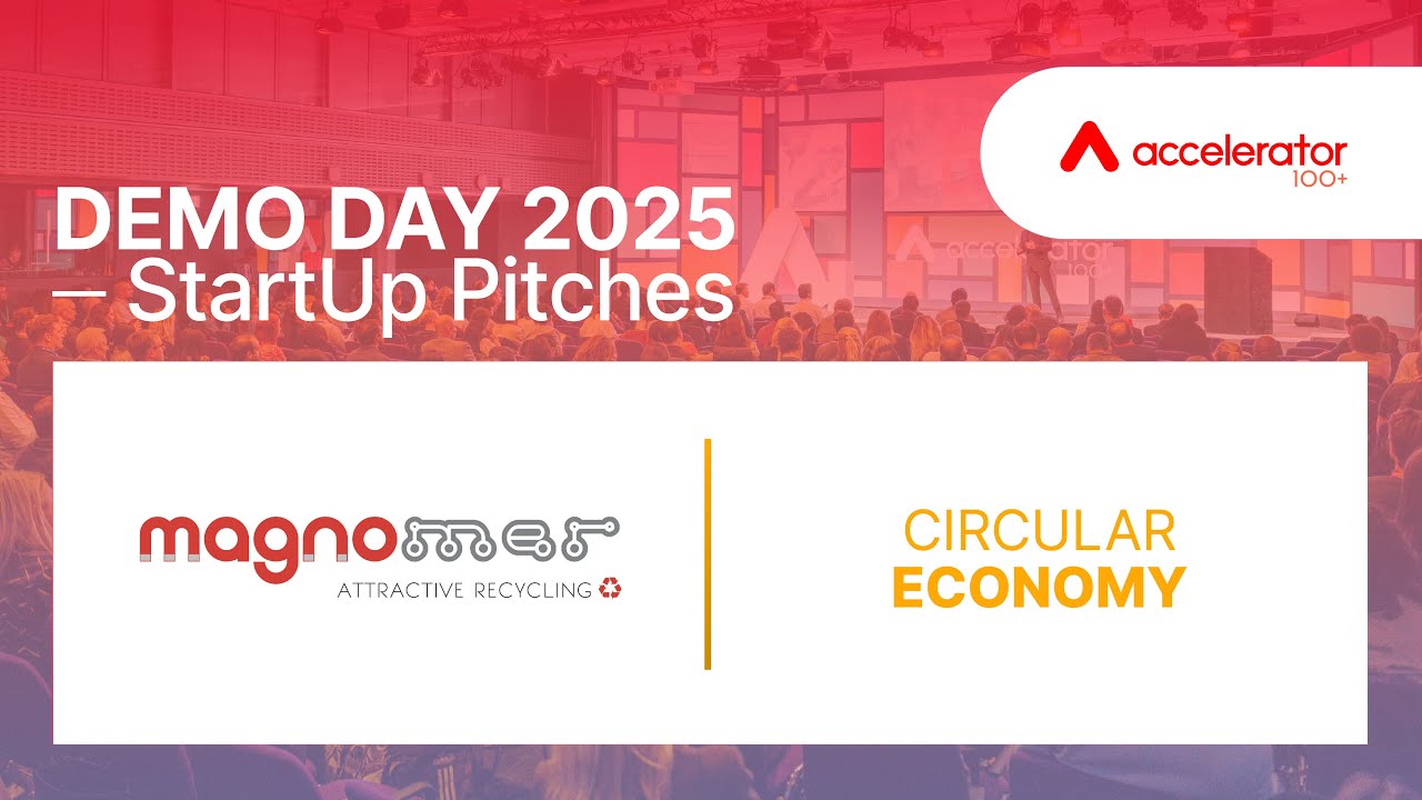 Magnomer | 100+ Accelerator Demo Day – Split View (Presenter + Deck)
