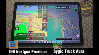 IGO Nextgen + Sygic Truck on Tablet Android 16. Best navigation for Truck Drivers 