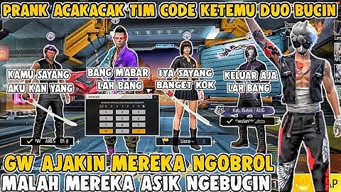 PRANK ACAKACAK TIM CODE KETEMU DUO BUCIN GW AJAKIN NGOBROL MALAH ASIK NGE BUCIN