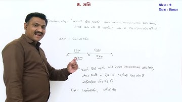 ધોરણ 9 Science વિજ્ઞાન : પ્રકરણ 8 ગતિ | Chapter 8 Gati