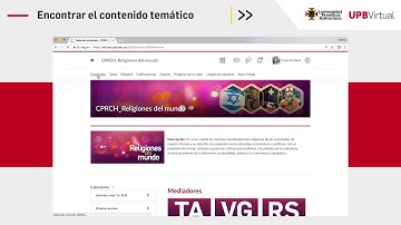 Tutoriales Brightspace - Encontrar contenido temático - Estudiantes - UPB Académico