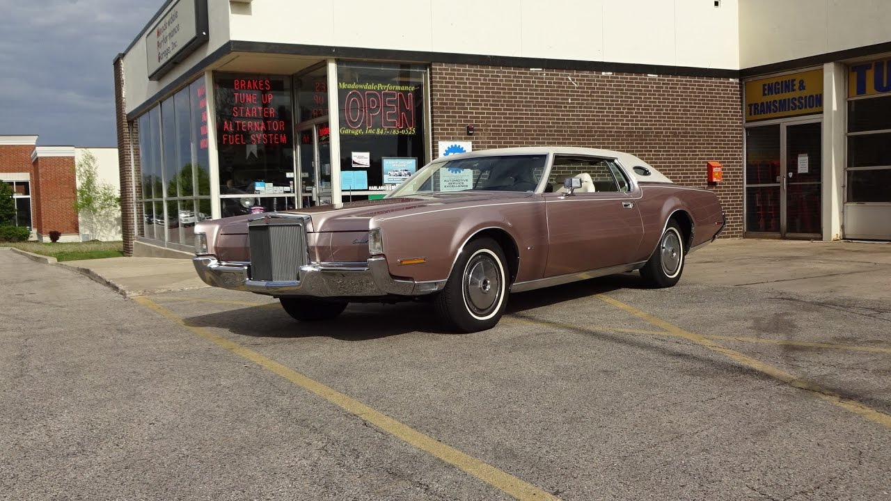 1972 Lincoln Continental Mark IV in Rose Diamond & Engine Sound on My Car Story with Lou Costabile