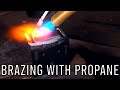 Brazing Steel with a Propane Torch - Repairing a Mounting Bracket