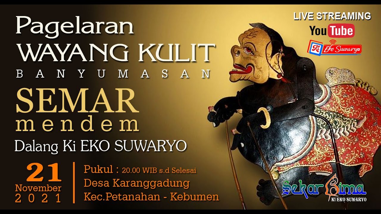 Live Wayang Kulit Dalang Ki Eko Suwaryo Lakon Semar Mendem