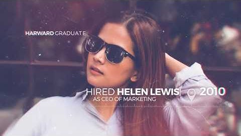 Modern Parallax Timeline Slideshow (Top After Effects Templates)