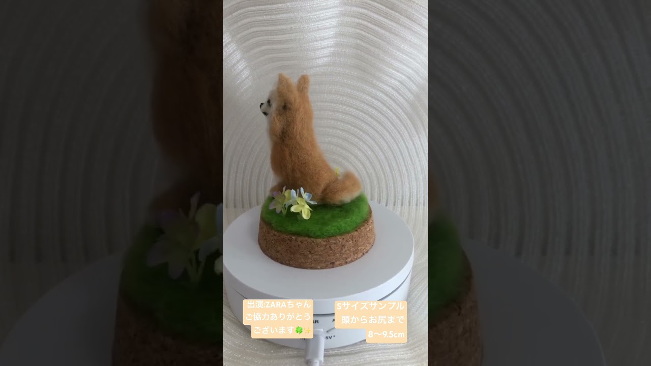 羊毛フェルトでペットちゃんのお人形を作ります 【手乗りサイズ】画像