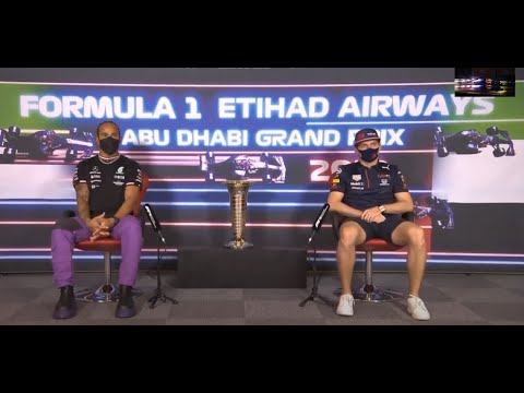 Lewis Hamilton & Max Verstappen | Pre-Race Press conference Abu Dhabi F1 2021