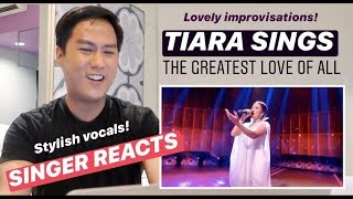 VOCALIST REACTS to TIARA - THE GREATEST LOVE OF ALL (Whitney Houston) Indonesian Idol 2020