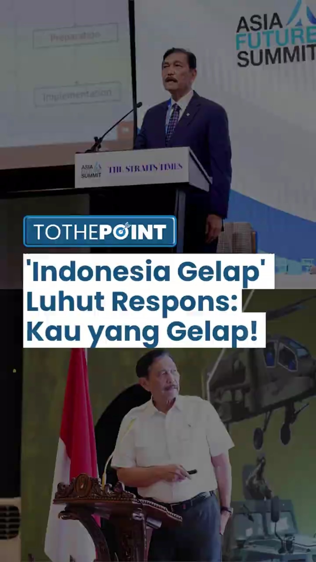 Demo Mahasiswa Aksi 'Indonesia Gelap' Luhut Binsar Beri Tanggapan: Kau yang Gelap, Bukan Indonesia!