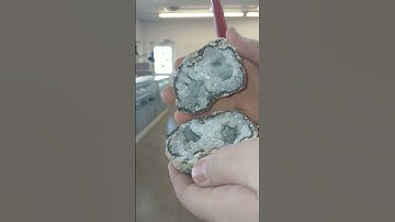 This Geode Popped Open Beautifully! #geodecracking #geodes #crystals #rocks #nature #science