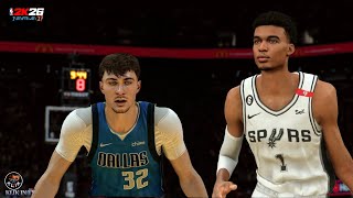 Nba2K26 Android Mavs Vs Spurs New Line Up Cooper Flag Vs Wemby Ultra High Graphics Gameplay