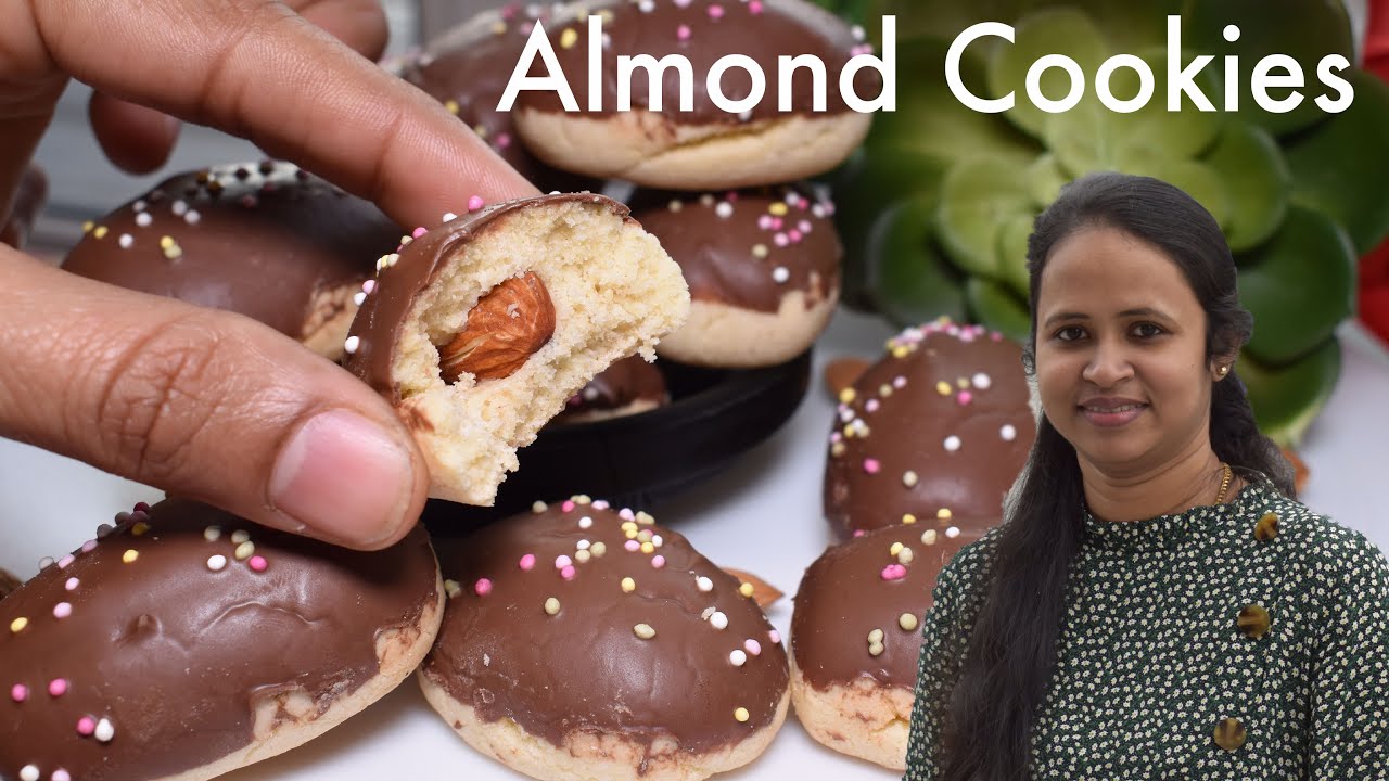 Almonds cookies recipe in tamil |Homemade Badam ... - YouTube