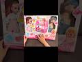 Satisfying with Unboxing Pink Doll Bed &amp; Slide Toy Set Review | ASMR #cutetoys