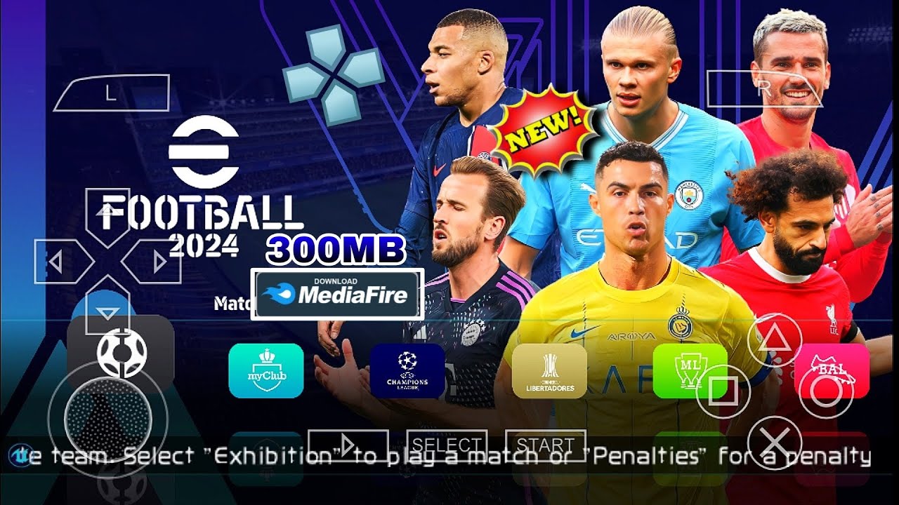 eFootball 2024 PPSSPP (PES 24 PSP) ISO Download Android Mediafire