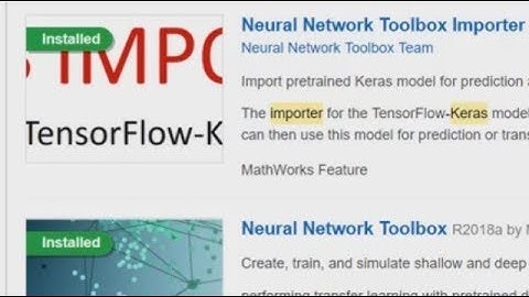 Importing TensorFlow Keras Models in MATLAB