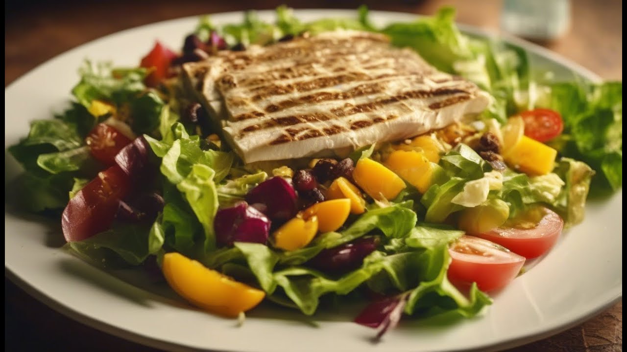 САЛАТ ШАУРМА на тарелке. Салат лёгкий, готовится за 15 минут. Альтернатива шаурме