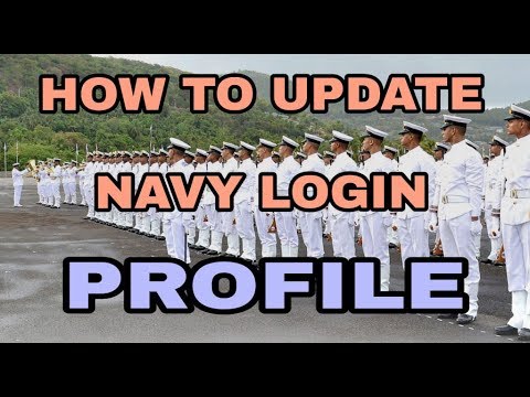 How to update navy login profile