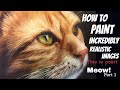 Learn How to paint a cat.  part one of a realistic airbrush tutorial! Full steps!