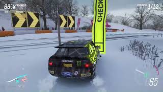 Unleashing the Ford Gymkhana 10 Escort Hoonigan in Forza Horizon 4 | ft. #LamborghiniAventador