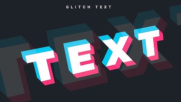 Long Shadow Glitch Text Effect in GIMP